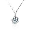 Image 5 : 1 CT GRA CERTIFIED ROUND BRILLIANT 925S NECKLACE