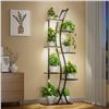 Image 1 : BRAND NEW 7 TIERED METAL WOOD PLANT SHELF 59"