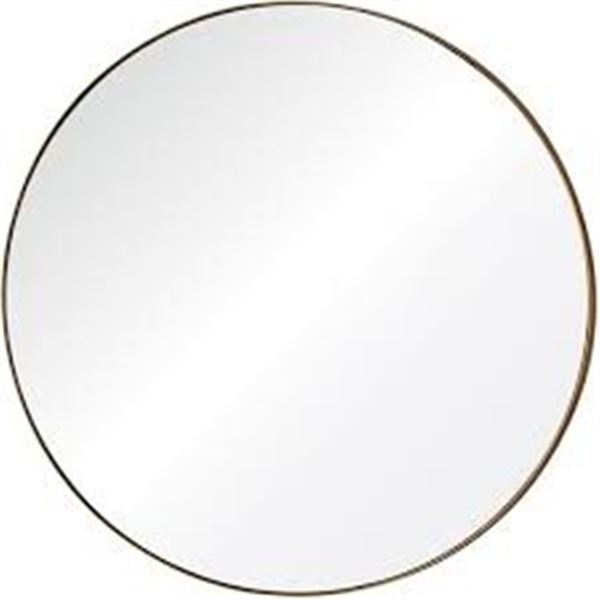 NEW W BOX ORYX WALL MIRROR GOLD LEAF 30 X 30"