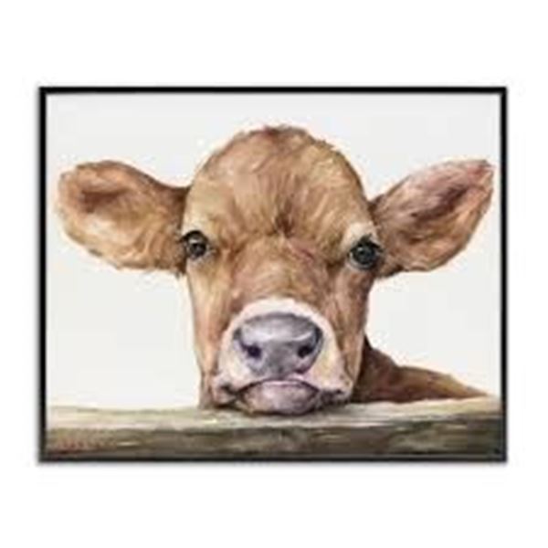 BRAND NEW STUPELL CUTE BABY COW ANIMAL WATERCOLOR