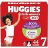 Image 1 : NEW 2 X 44 DIAPERS HUGGIES LITTLE MOVERS SIZE 7