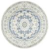 Image 1 : NEW NULOOM VERONA VINTAGE ROUND RUG 4FT BLUE