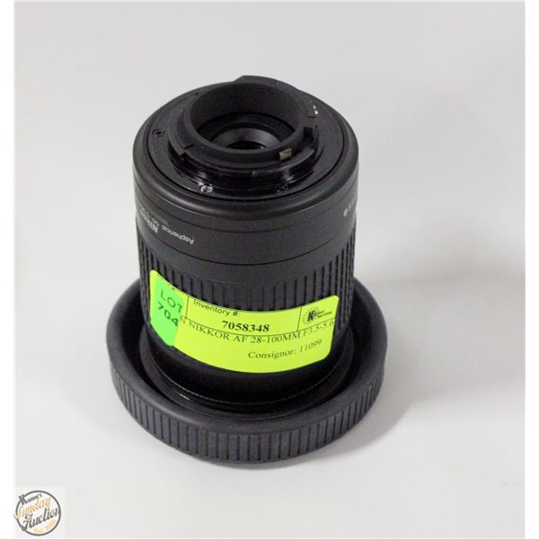 NIKON NIKKOR AF 28-100MM F3.5-5.6 LENS