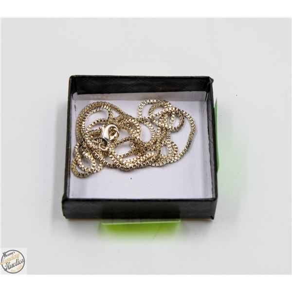SILVER 925 NECKLACE LADIES , 26 INCH LONG