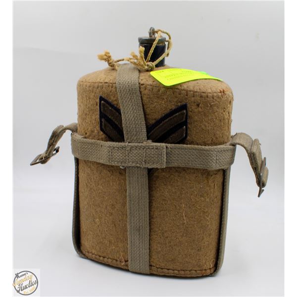 ANTIQUE MILITARY WATER CANTEEN-ESTATE