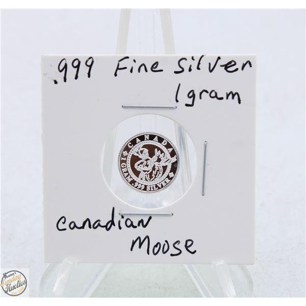 #3526- CANADIAN .999 FINE SILVER 1 GRAM TOKEN
