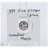Image 1 : #3526- CANADIAN .999 FINE SILVER 1 GRAM TOKEN