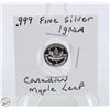 Image 1 : #3524-CANADIAN .999 FINE SILVER 1 GRAM WITH