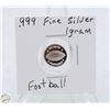 Image 1 : #3530- CANADIAN .999 FINE SILVER 1 GRAM TOKEN WITH