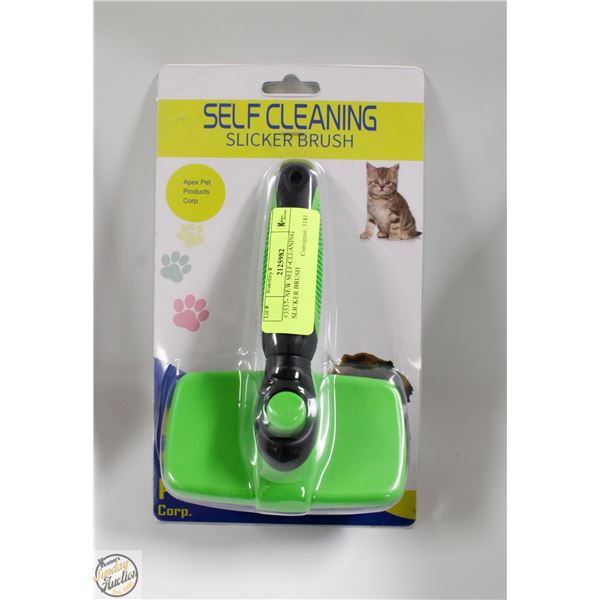 #3536-NEW SELF-CLEANING SLICKER BRUSH