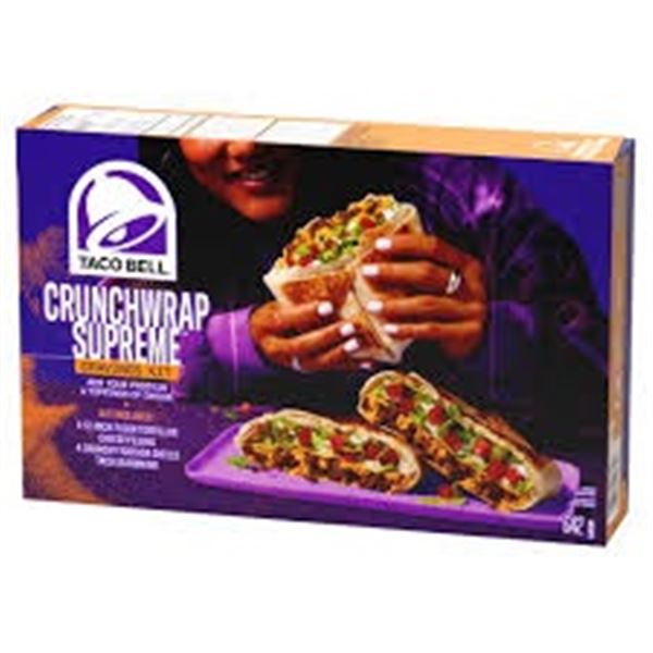 NEW 6 X 642G TACO BELL CRUNCHWRAP SUPREME KIT