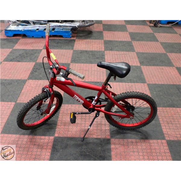 POLICE SEIZURE: TORRID NEXT RED BMX STYLE BIKE