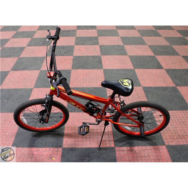 POLICE SEIZURE: MOVELLO KJXX ORANGE BMX STYLE BIKE