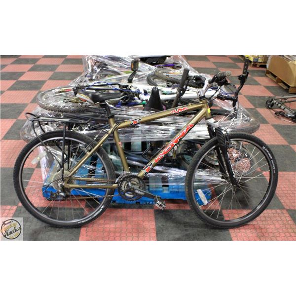 POLICE SEIZURE: KONA BROWN+RED LETTERING BIKE
