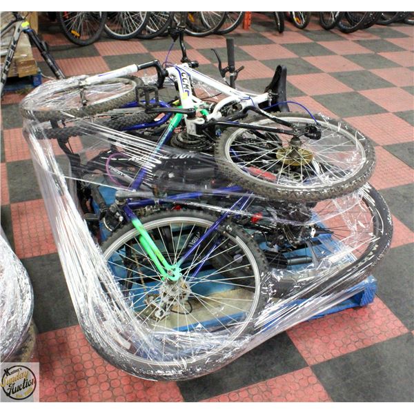 POLICE SEIZURE: PALLET OF POLICE SEIZED BIKES INCL
