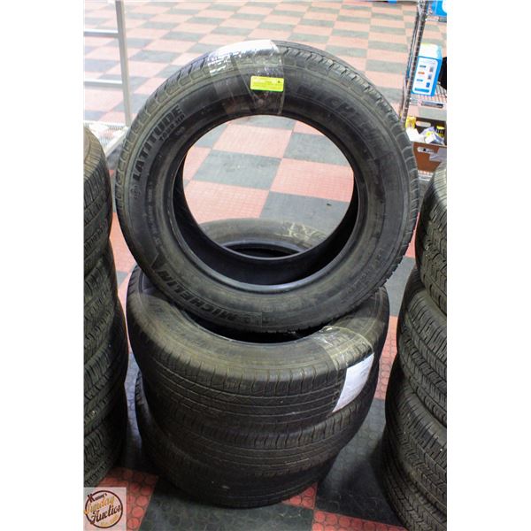 POLICE SEIZURE: SET OF 4 MICHELIN 255/65R17 TIRES