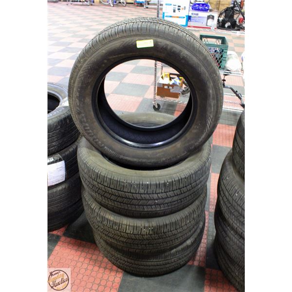 POLICE SEIZURE: SET OF 4 GOOD YEAR 255/60R18 TIRES