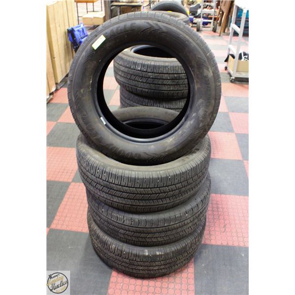 POLICE SEIZURE: SET OF 4 EAGLE 255/60R18 TIRES