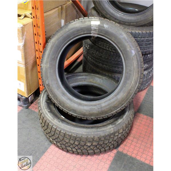 PAIR OF MILE KING 275/60 R20/115T WINTER TIRES