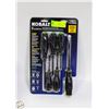 Image 1 : NEW KOBALT 6PC DIAMOND COATED TIP SCREWDRIVER SET