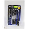 Image 1 : NEW KOBALT 6PC DIAMOND COATED TIP SCREWDRIVER SET