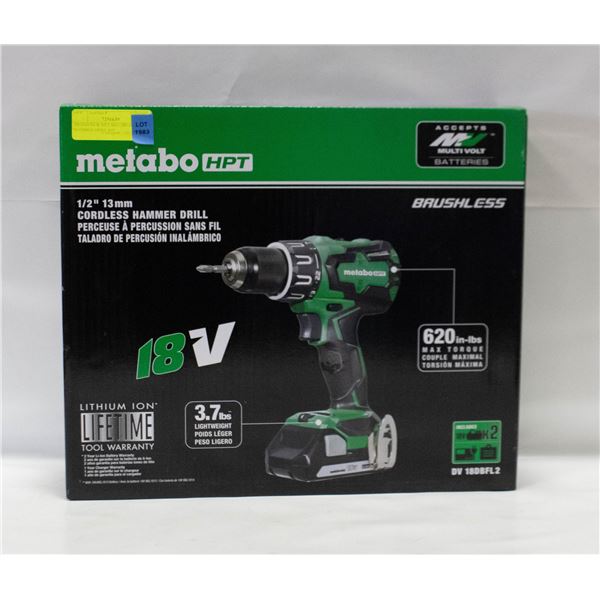 BRAND NEW METABO 18V HPT HAMMER DRILL KIT