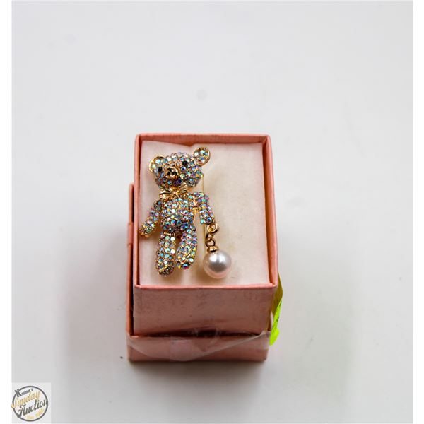 NEW TEDDY RHINESTONES FILLED WITH PEARL