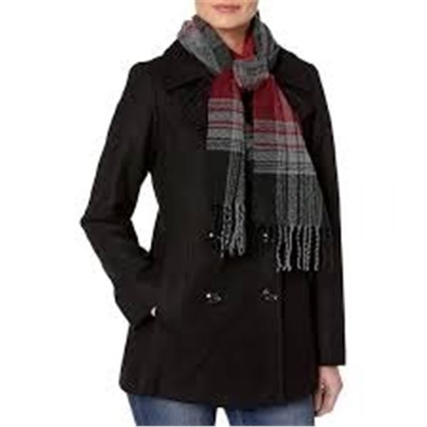 BRAND NEW LONDON FOG WOMENS D BREASTED PEACOAT