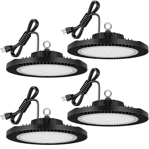 BRAND NEW JC-LGL UFO LED HIGH BAY SHOP LIGHTS 4PK
