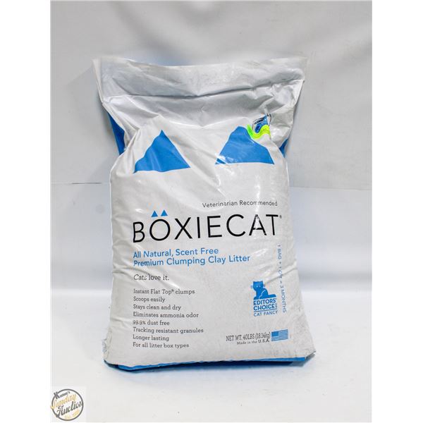 40LBS BOXIECAT PREMIUM CLUMPING CLAY LITTER