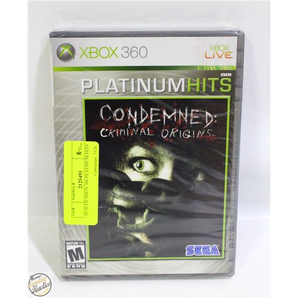 SEALED XBOX 360 PLATINUM HITS