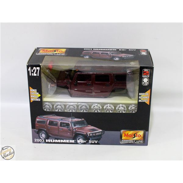 NEW 2003 HUMMER H2 SUV DIE CAST MODEL KIT