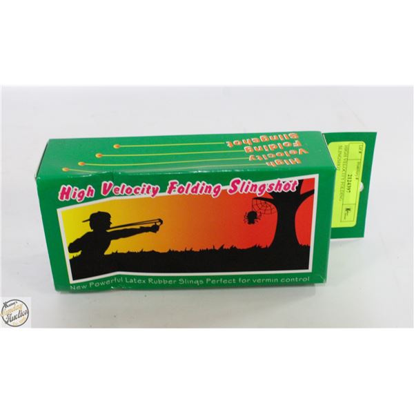 HIGH VELOCITY FOLDING SLINGSHOT