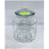 Image 1 : LARGE STORE DISPLAY GLASS PEANUT JAR LIDDED
