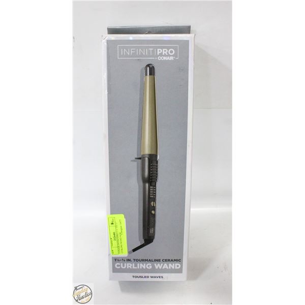 CONAIR INFINITIPRO 1 ¼” TO ¾” CURLING WAND NEW