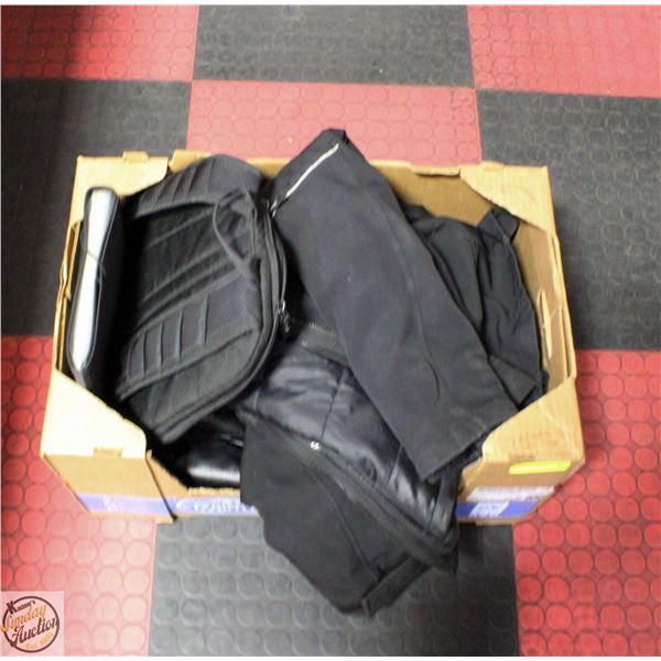 POLICE SEIZURE: BOX WITH ESTATE REBOK JACKET