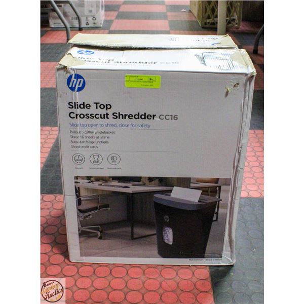 SLIDE TOP CROSSCUT SHREDDER
