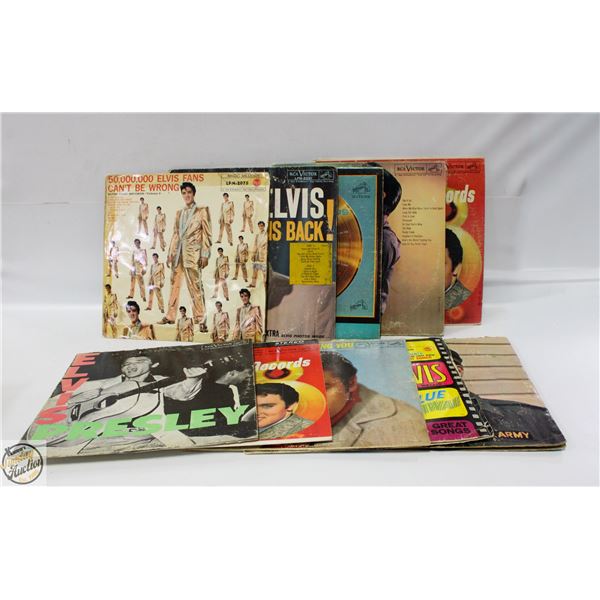 10 ELVIS RECORDS