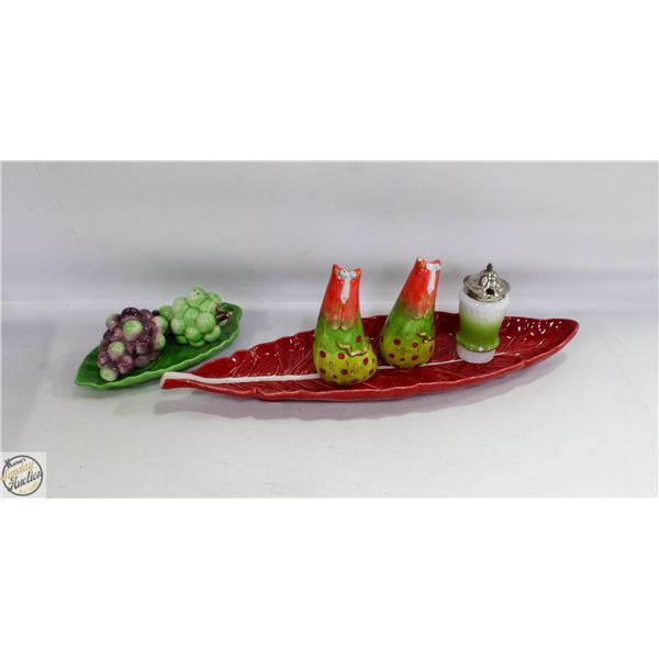 FLAT OF CERAMICS INCLUDES JOY CATS, BORDALLO