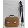 Image 1 : VINTAGE SUITCASE / CAMERA CASE WITH TRI-POD