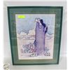 Image 1 : LARGE FRAMED PICTURE OF NAVAJO LADY