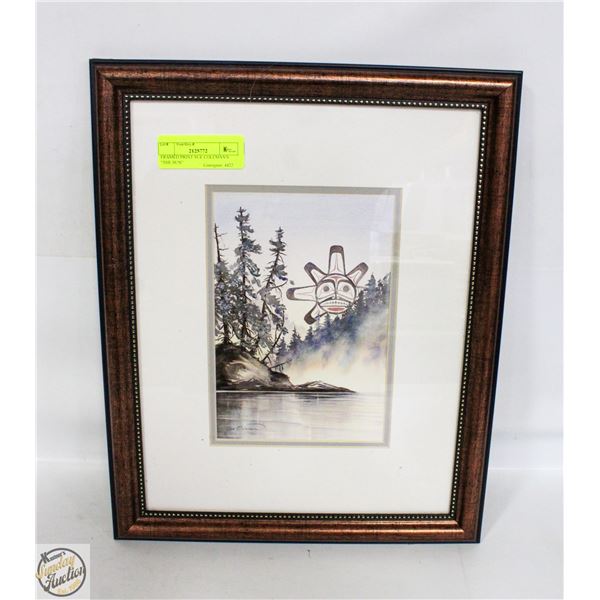 FRAMED PRINT SUE COLEMAN'S "THE SUN"