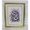 Image 1 : SIGNED FRAMED PRINT " PINK LILIES"