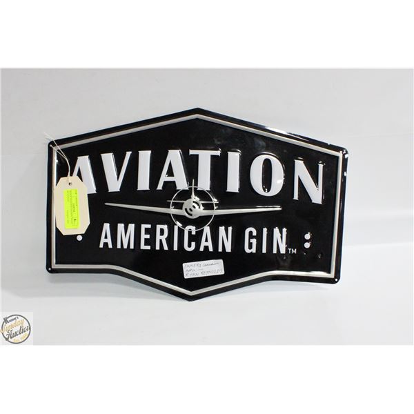 BLACK AVIATION TIN SIGN "RYAN REYNOLDS"