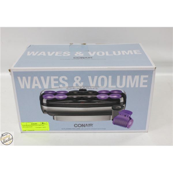 CONAIR WAVES & VOLUME HOT ROLLERS NEW