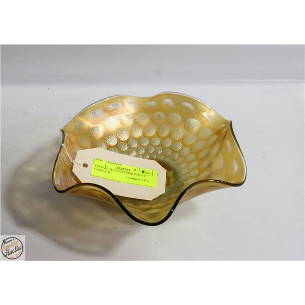 VINTAGE RUFFLED MARYGOLD CARNIVAL