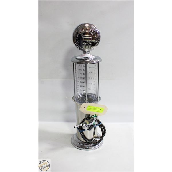 CHROME GAS PUMP LIQUOR DISPENSER