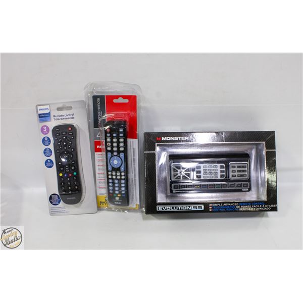 NEW IN PACKAGE (3) TV REMOTE'S EVOLUTION