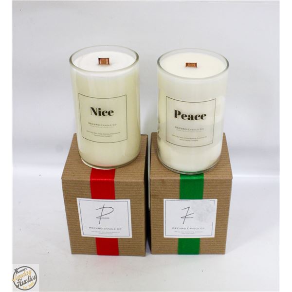 NEW 2 RECORD CANDLE CO. "NICE"