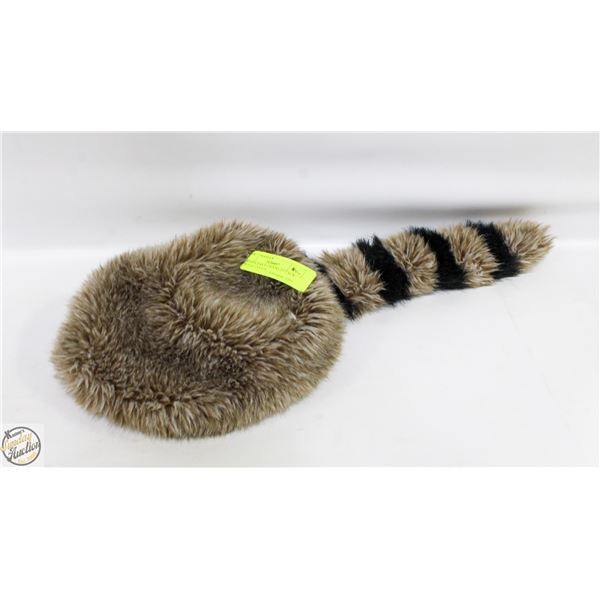 RACOON DAVY CROCKETT FAUX FUR HAT-ESTATE